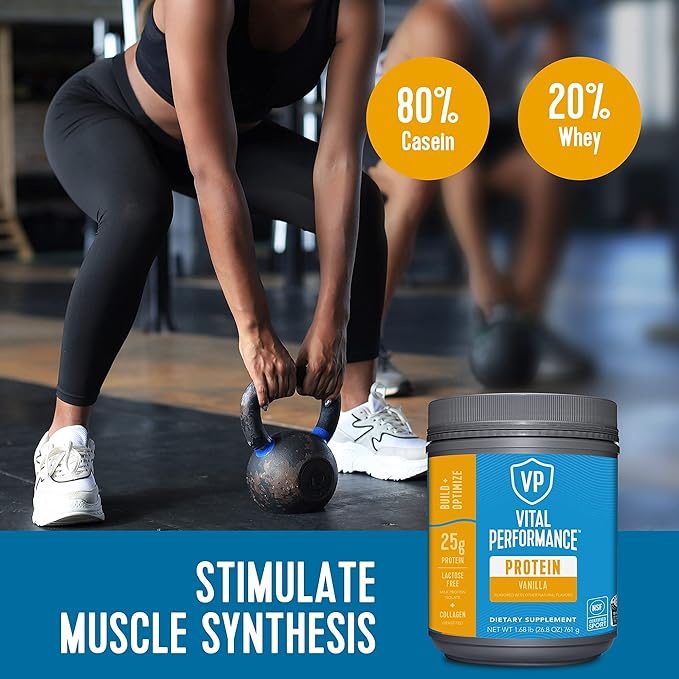 Vital Proteins Collagen Peptides Powder - Vanilla, Protein Powder Blend, Lactose-Free, Made Without Gluten, 1.68lb