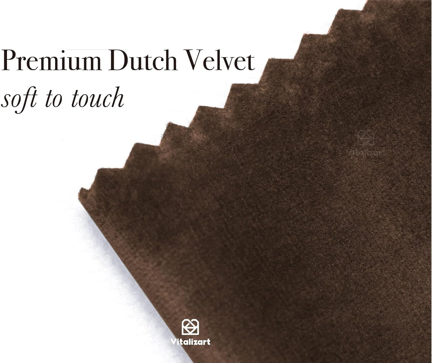 Vitalizart Brown Velvet Ribbon Set 3/8" x 15 Yd Wooden Spool Fabric Trim 3 Rolls * 5 Yd for Christmas Wreath Decoration Handmade Craft Ornaments Gift Wrapping & Bow Making