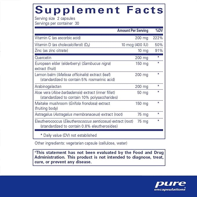 Pure Encapsulations Daily Immune | Comprehensive Immune Formula with Vitamin, Mineral, and Herbal Support | 60 Capsules*