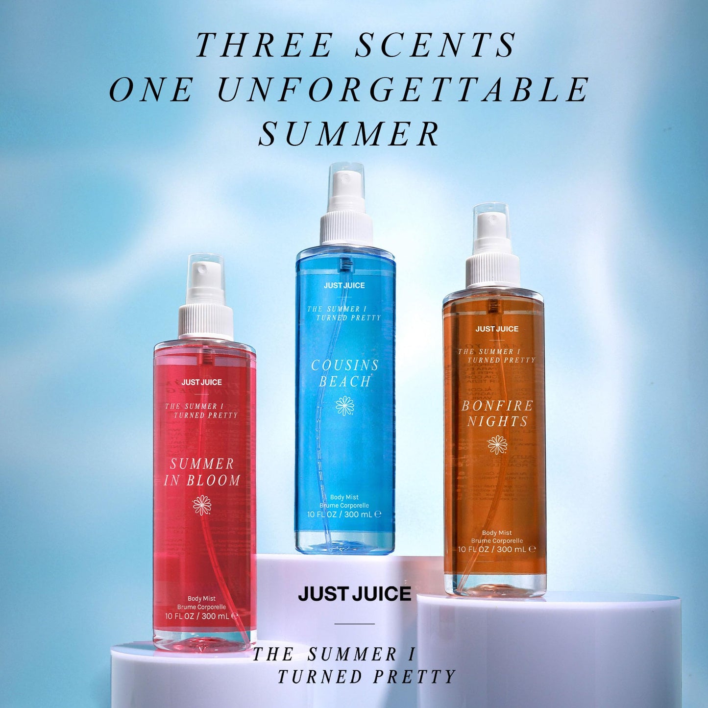 Just Juice - The Summer I Turned Pretty Summer in Bloom Body Mist - Fresh, Sun-Kissed Body Spray for Women and Men - 10.14 oz