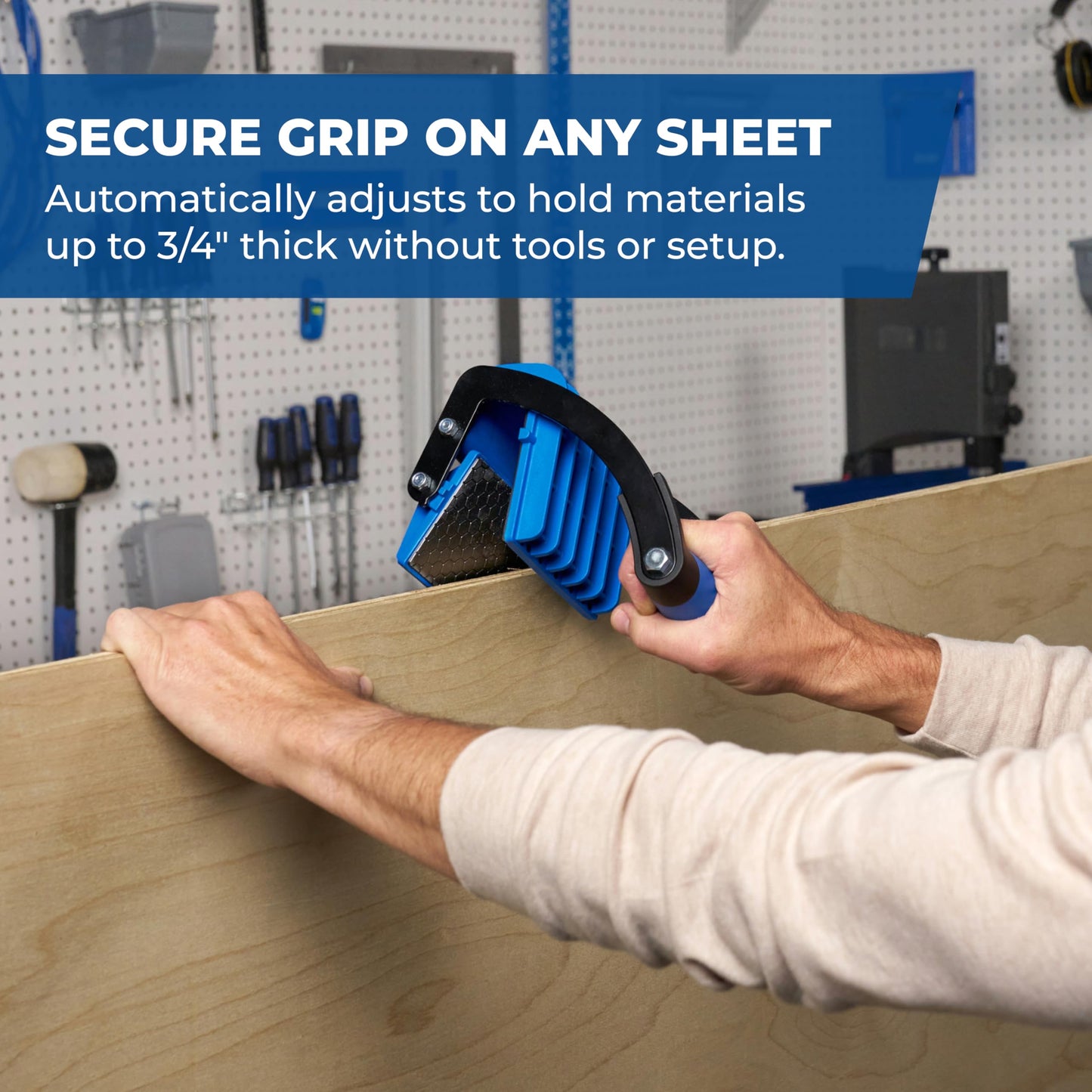 Kreg Panel Carrier - Easily Carry Plywood Boards & Large Panels - Ergonomic Grip - Woodworking Tools & Accessories