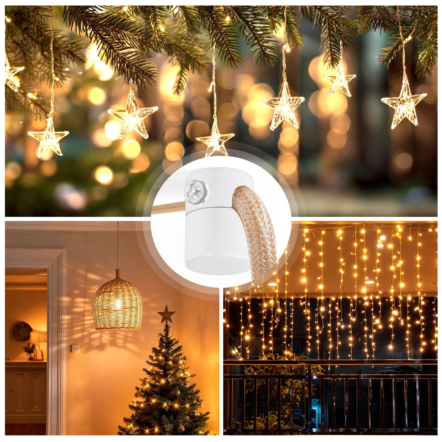Adcssynd 3 Pack Upgrade Ceiling Hooks For Hanging Lights  White Aluminum Swag Hook Super Load  Swag Hooks For Ceiling Light  Modern Hook For Hanging Lighting Fixture Pendant Lights-Easy To Use