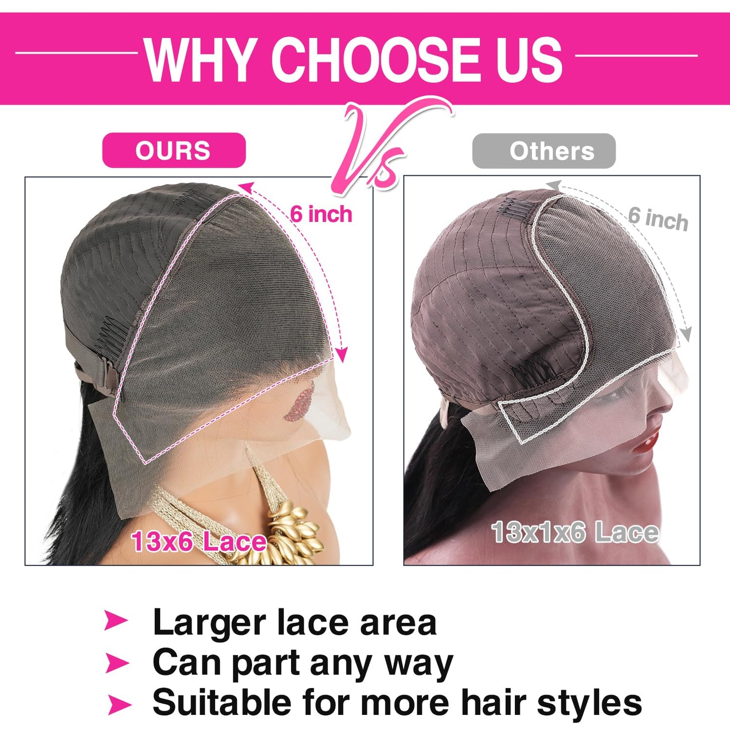 Mihugass Bob Wig Human Hair 10 Inch 13x6 Frontal Lace Wig #1 Jet Black Straight Bob Lace Front Wigs Human Hair Pre Plucked With