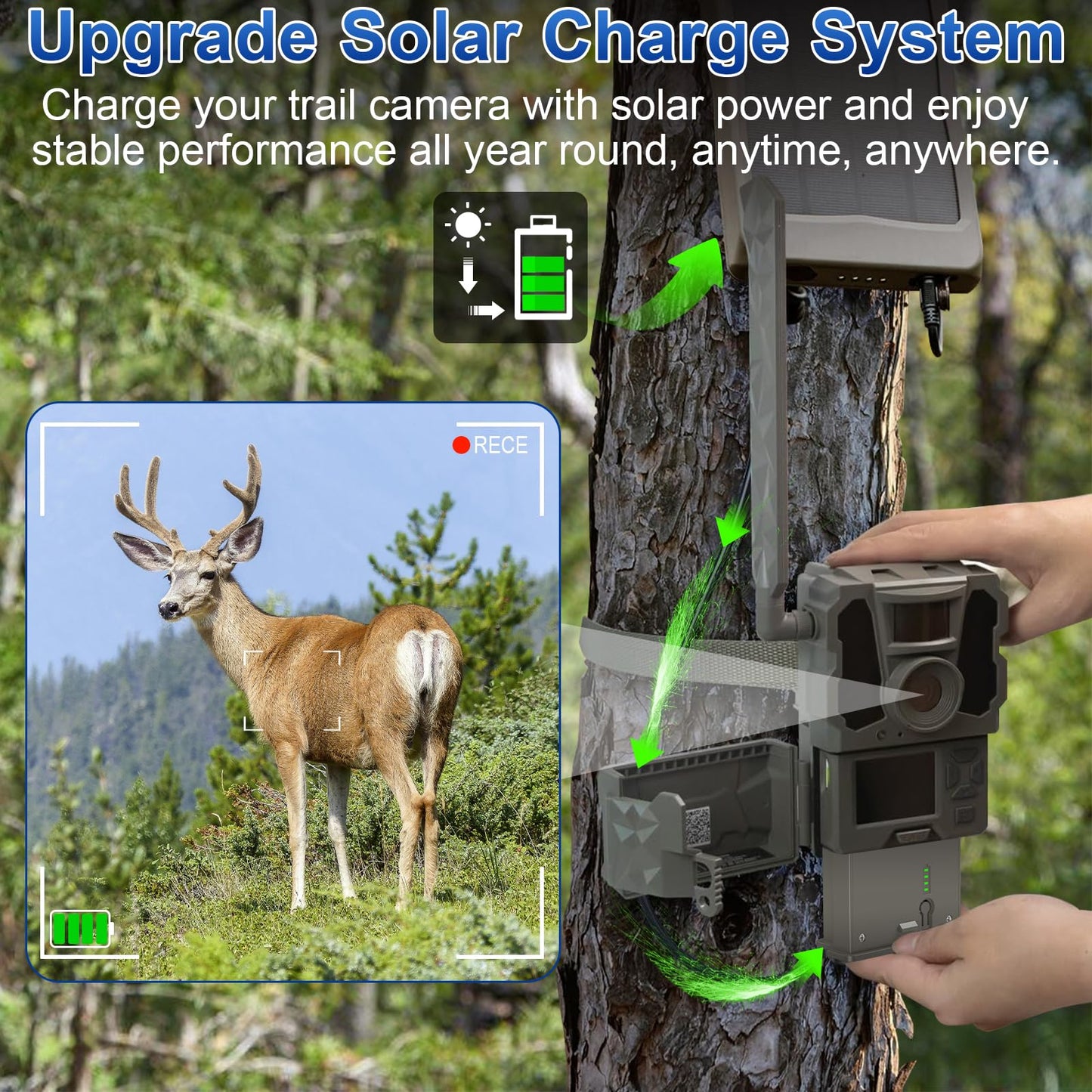 Artman New Reveal Lipo Lithium Battery Pack 6500mAh Upgraded Solar Charge Compatible with Reveal Cellular Trail Camera Ultra, Pro 3.0, X, X Pro, X Gen 2.0, X Gen 3.0, XB, SK (2-Pack)