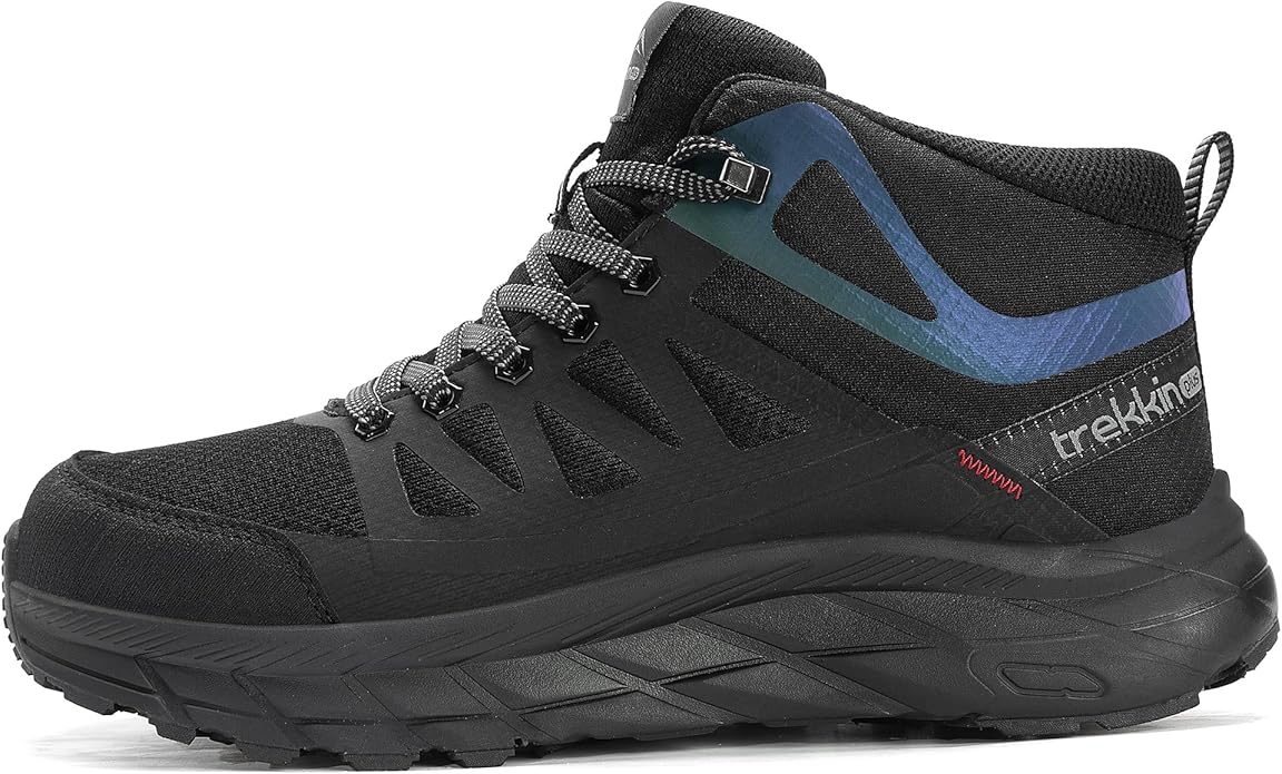 TREKKIN PLUS Men's Waterproof Slip Resistant Hiking Boots Outdoor Trail Trekking Camping Casual Walking Hunting Shoes moun...