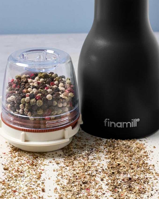 FinaMill Peppercorn Pod – Single Refillable Spice Pod for Peppercorns & Mixed Pepper Blends, Adjustable Grind Size, Compatible with All FinaMill Spice Grinders, Home and Kitchen Gifts for Women