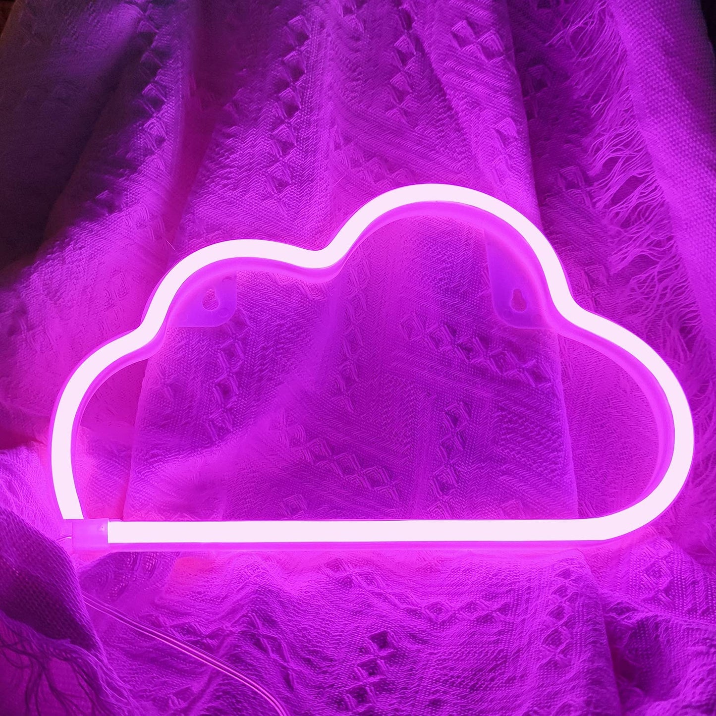 Bernicekelly Led Cloud Neon Light Wall Decor, Pink, Usb/Battery Powered, Model Yyi-50, Ideal For Bedroom Aesthetic And Party Decorations
