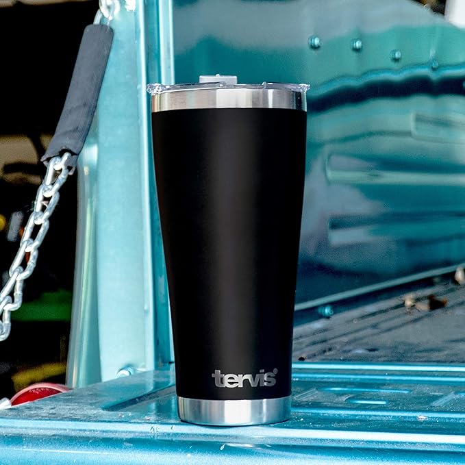 Tervis Made in USA Double Walled Clemson University Tigers Insulated Tumbler Cup Keeps Drinks Cold & Hot, 16oz, Emblem