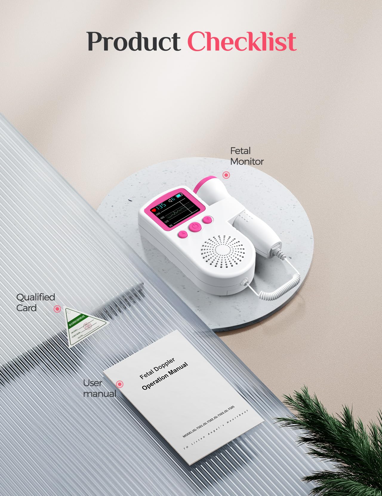 Fiogeo IMEX DOP-Tone II/Monitor, Fetal Doppler Ultrasound, White