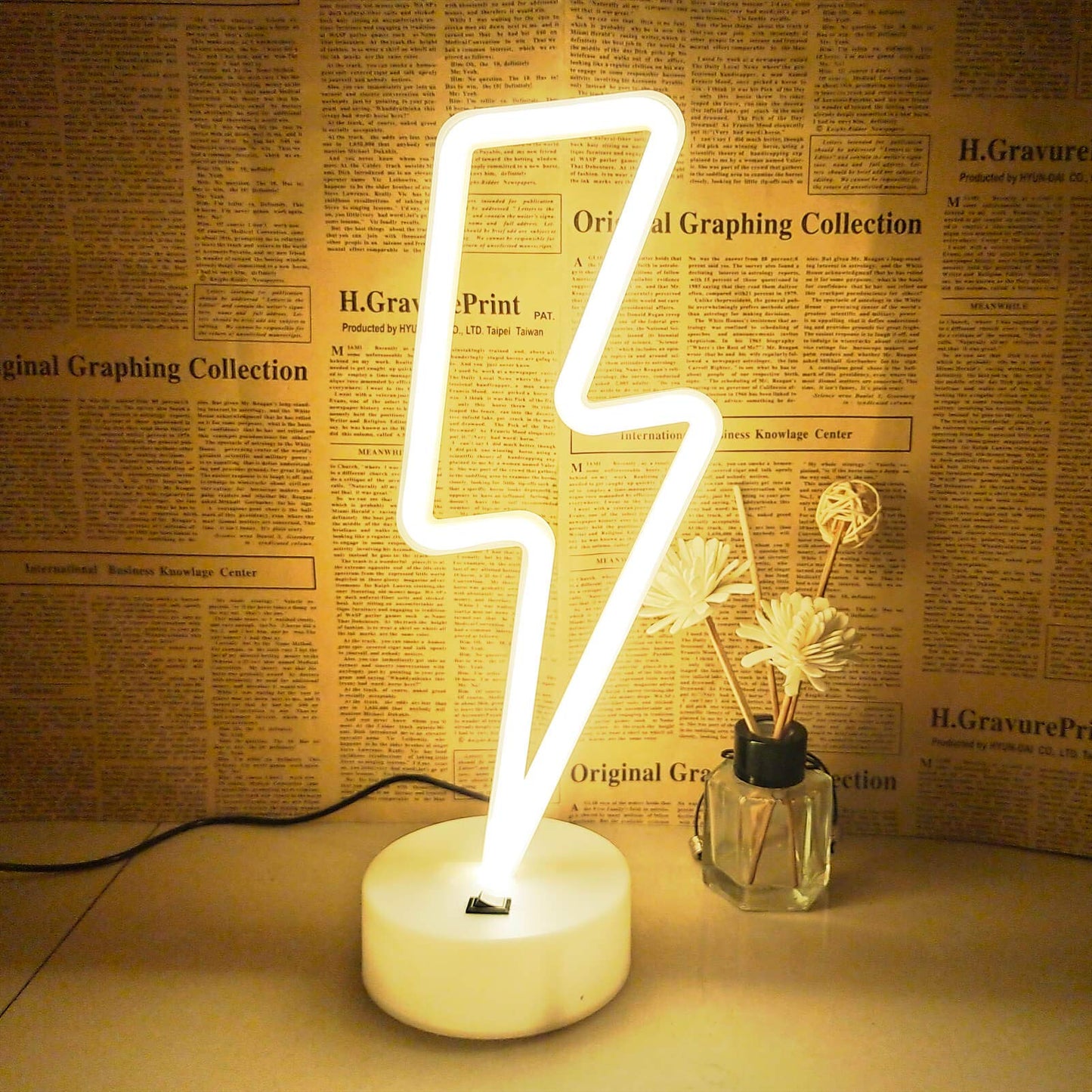 Vifulin Neon Sign Lights - Warm White Usb/Battery Powered Led Room Decor For Teen Girls, Cute Bedroom Gift With Holder