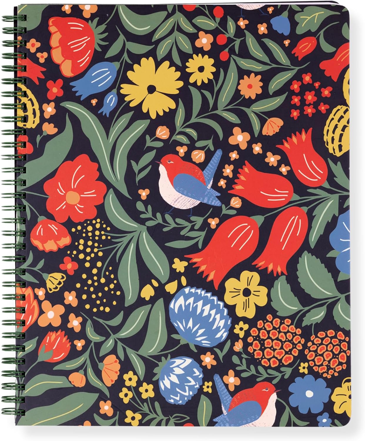 Steel Mill & Co Large Spiral Notebook College Ruled for Journaling/School/Work, 11" x 9.5" with Durable Hardcover and 160 Lined Pages, Wanderlust