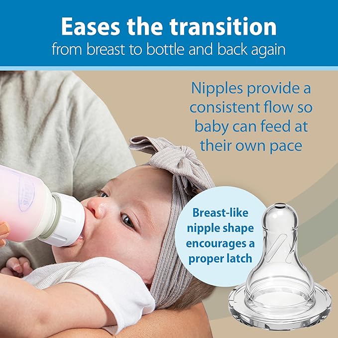 Dr. Brown's Natural Flow Anti-Colic Options+ Wide-Neck Glass Baby Bottle Starter Set with 100% Silicone Glass Bottle Sleeves, Baby Bottle Brush, Prevent Pacifier and Pacifier and Bottle Wipes