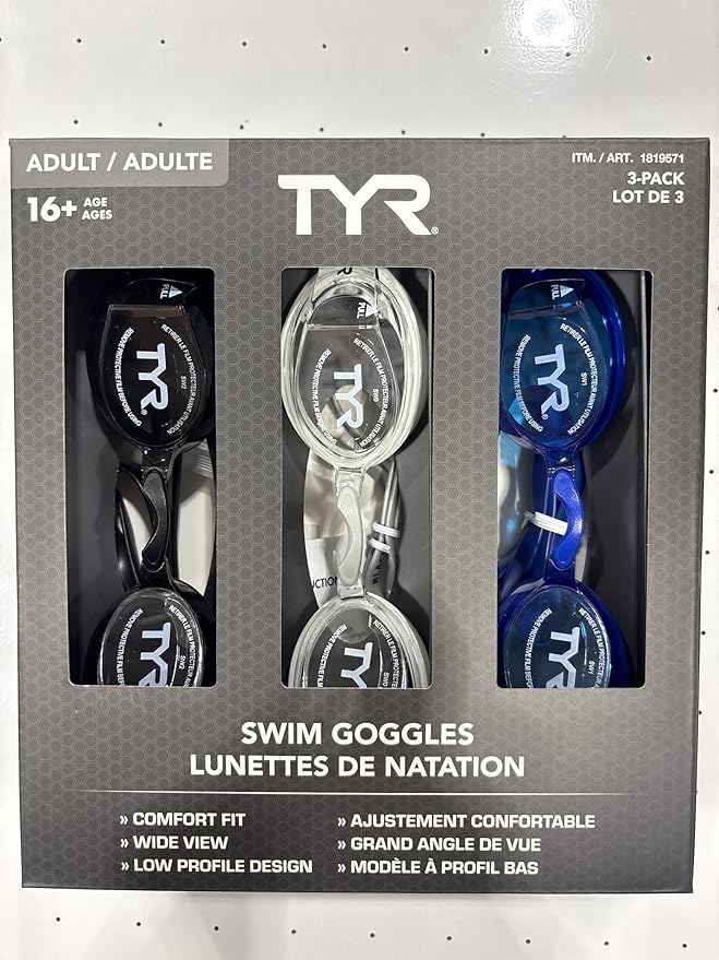 TYR LCWAGCA074ALL Cstc Adult Goggle Se SMK/BLK OS