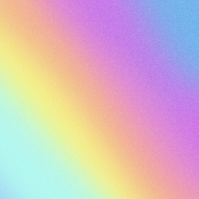 Coavas Stained Glass Window Privacy Film Rainbow Frosted Decorative Static Clings, Opaque Iridescent Prism Window Decals, Sun Blocking Anti-Glare Door Coverings(17.5 x 118.1 Inch, Colorful)