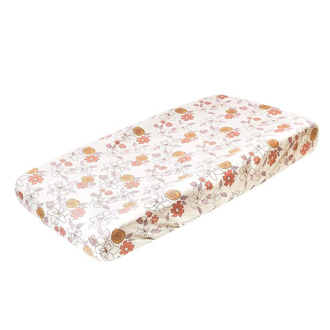 Copper Pearl Premium Knit Changing Pad Cover Soft, Stylish, and Universal Fit for All Standard Diaper Changing Pads, Trendy Design Changing Pad Covers, Ferra
