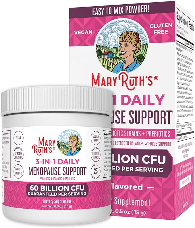 MaryRuth Organics Women's MultivitaminLustriva Hair Growth, Menopause Support, & Daily Liquid Multimineral, 3-Pack Bundle for Hair Support, Skin Health, Immune Support, Gut Health, and Sleep Support