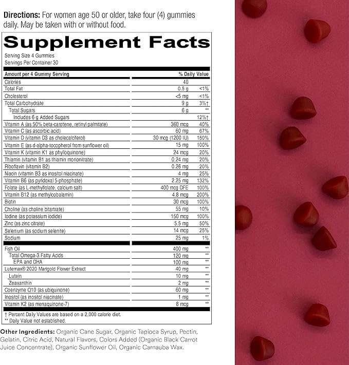 SmartyPants Gummy Multivitamin for Women 50 and Over: Omega 3 Fish Oil (EPA/DHA), Methylfolate & Teen Guy Multivitamin Gummies: Omega 3 Fish Oil (EPA/DHA), Vitamin D3, C, Vitamin B12