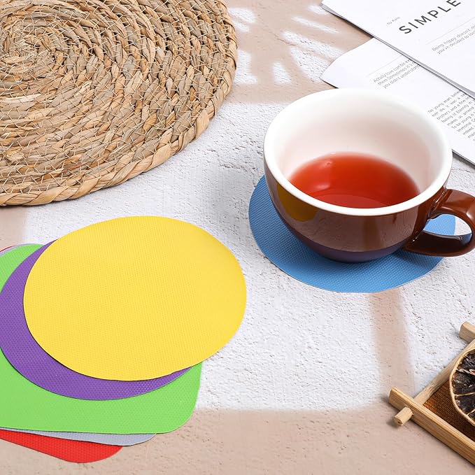 6PCS Rubber Jar Opener Pads- Bottle Opener for Weak Hands & Seniors - Multi-color Grippers Pads for Opening Jars, Lids, Cans Multifunctional Kitchen Gadgets Essential(6 Colors)