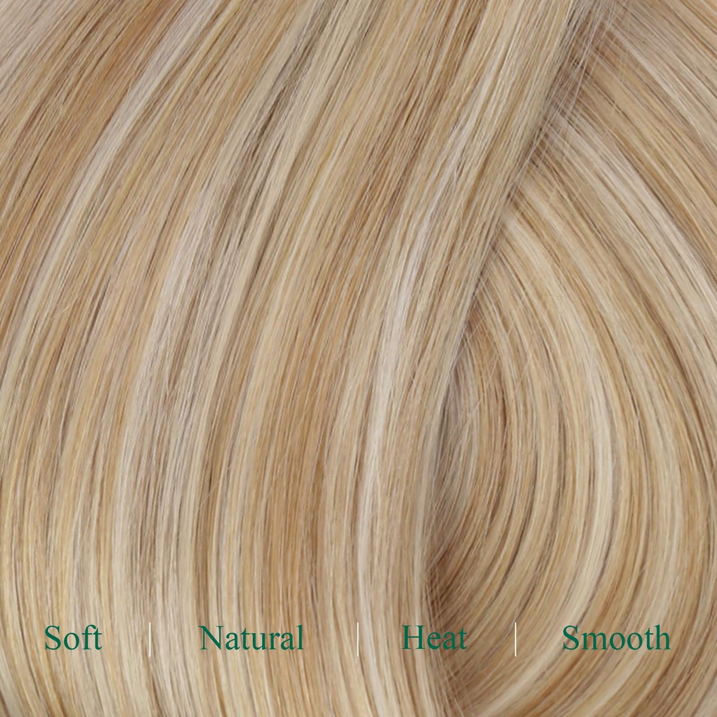 Easyouth Clip in Hair Extensions Real Human Hair Highlights Lace Clip on Hair Extension Human Hair Honey Blonde Highlight Bleach