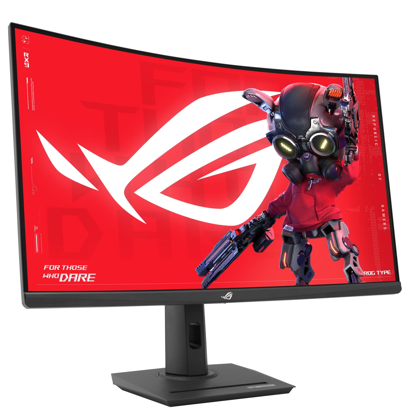 ASUS ROG Strix 32” 1440P USB-C Curved HDR Gaming Monitor (XG32WCS) - QHD, 180Hz, 1ms, Fast VA, Extreme Low Motion Blur Sync, FreeSync, DisplayWidget, Tripod Socket, AI Technology, 3 yr Warranty