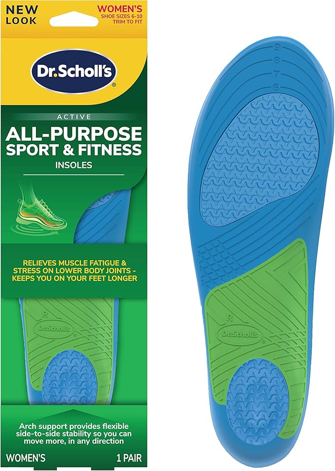 Dr. Scholl’s Sport Insoles - Superior Shock Absorption and Arch Support to Reduce Muscle Fatigue and Stress on Lower Body ...