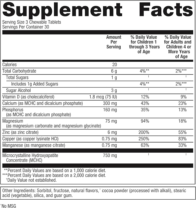 Metagenics Bone Builder Chewable – Enhanced Bone Support with Vitamin D & Magnesium* | 30 servings, 90 Count (Pack of 1)