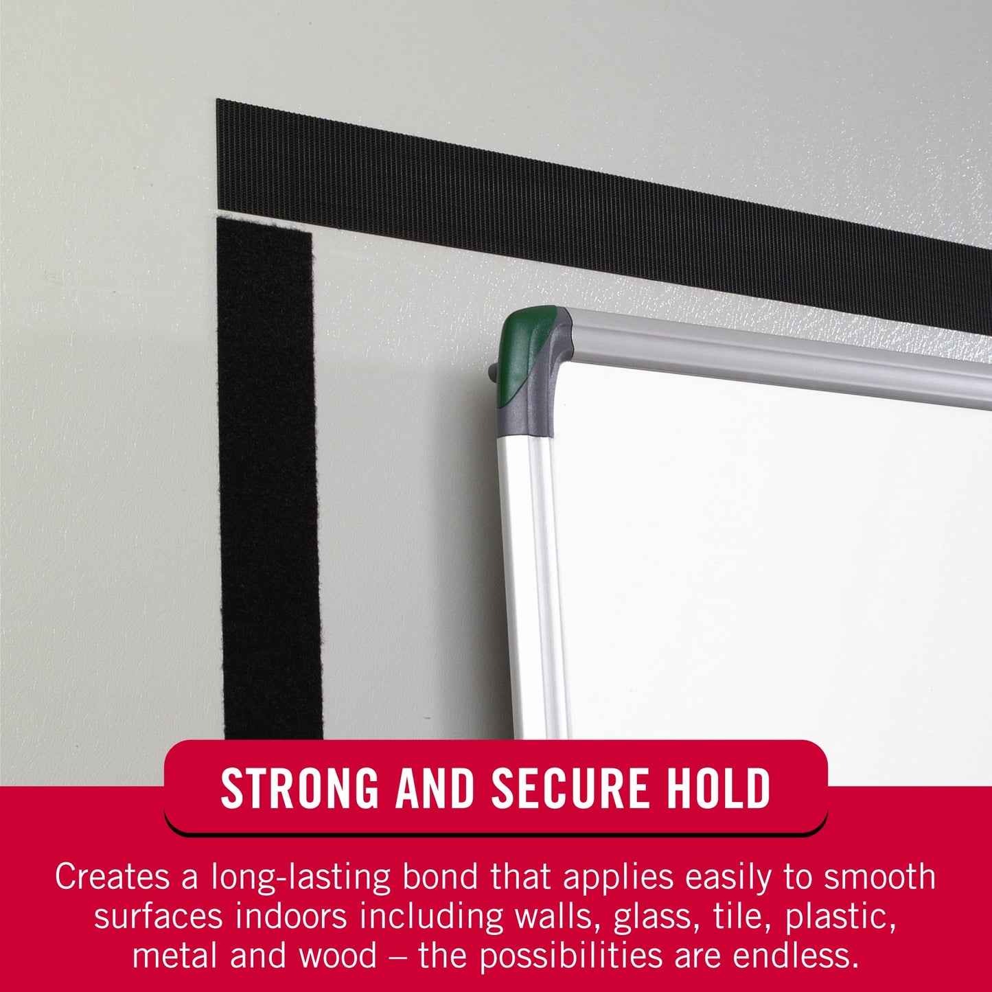 VELCRO Brand 5 Ft x 3/4 In | Black Tape Roll with Adhesive | Cut Strips to Length | Sticky Back Hook and Loop Fasteners | Perfect for Home, Office or Classroom