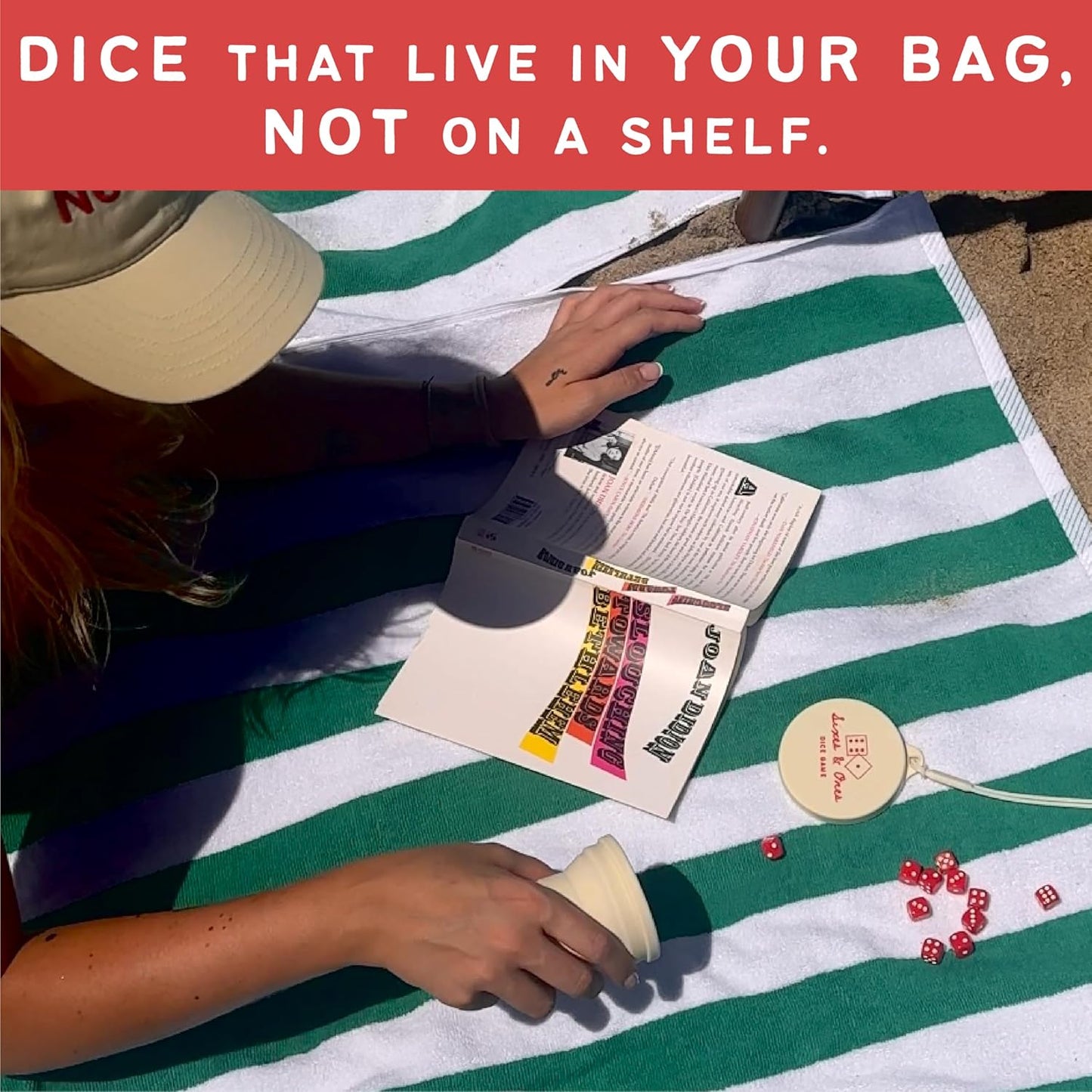 Vango Sixes & Ones Dice Game – 6 Curated Dice Games All in One, Expandable Rolling Cup to Play Anywhere – for Kids, Adults, Families, Travel, Perfect for Game Nights