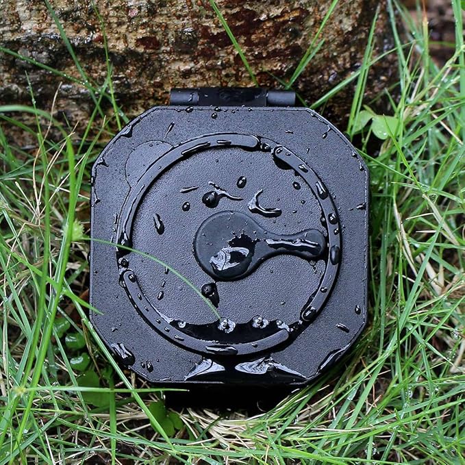SVBONY Camping Military Compass Pocket Transit Multifunction Compass Lensatic Sighting Fluorescent Waterproof for Hunting Hiking with Strap