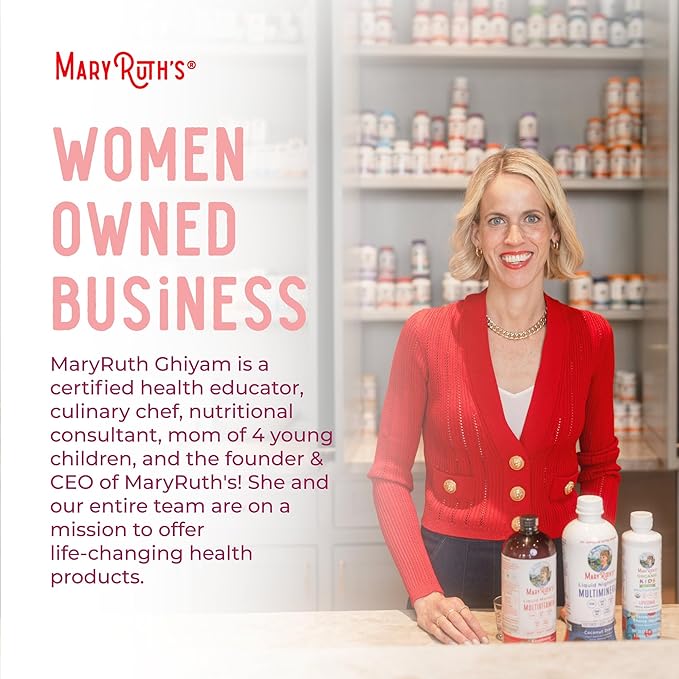 MaryRuth Organics Postnatal & Prenatal Vitamins for Women | Sugar Free | Womens Multivitamin for Pre-Conception, Pregnancy & Nursing | Ginger | Selenium | Folate | Vegan | Non-GMO | Gluten Free | 32oz