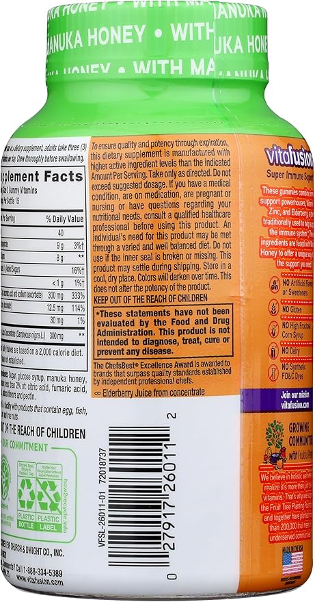 Vitafusion Super Immune Support Gummy Vitamins, 45ct