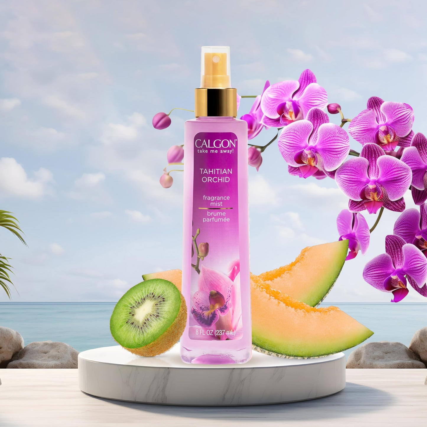 Calgon Fragrance Body Mist, Tahitian Orchid, 8 fl oz