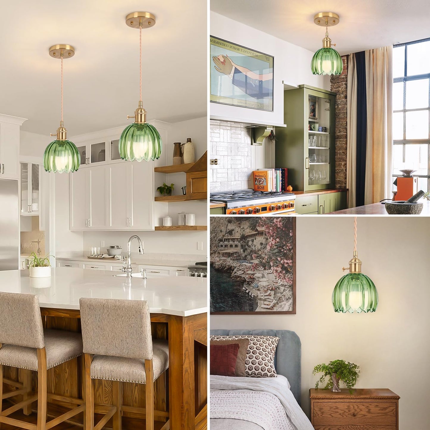 Loiogohot Battery Operated Pendant Light Mini Hanging Lights 5.1Inch 2500Mah Rgb Rechargeable Light Bulb With Remote Control Wireless Adjustable Rechargeable Chandelier For Kitchen Island Hallway