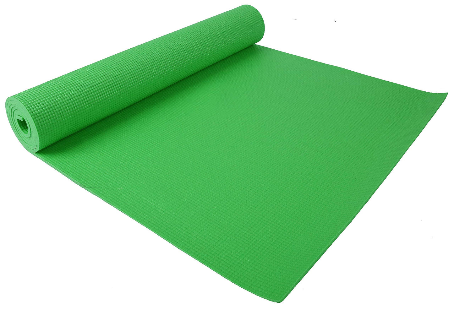 Fitvids 1/4-Inch High Density Thick Non Slip Yoga Mat with Knee Pad and Carrying Strap for Workout, Pilates, Gym Home Exercise, Green