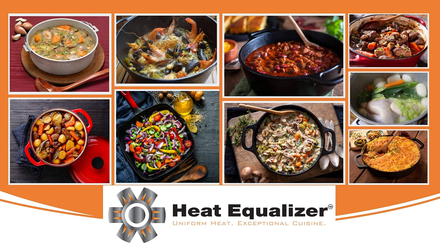 Heat Equalizer-9.25 inch Cast Iron Heat Diffuser Plate for Gas & Electric Stoves | Even Heat Distribution & Simmer Plate-even cooking-Durable Heat Tamer for Burners & Cooktops