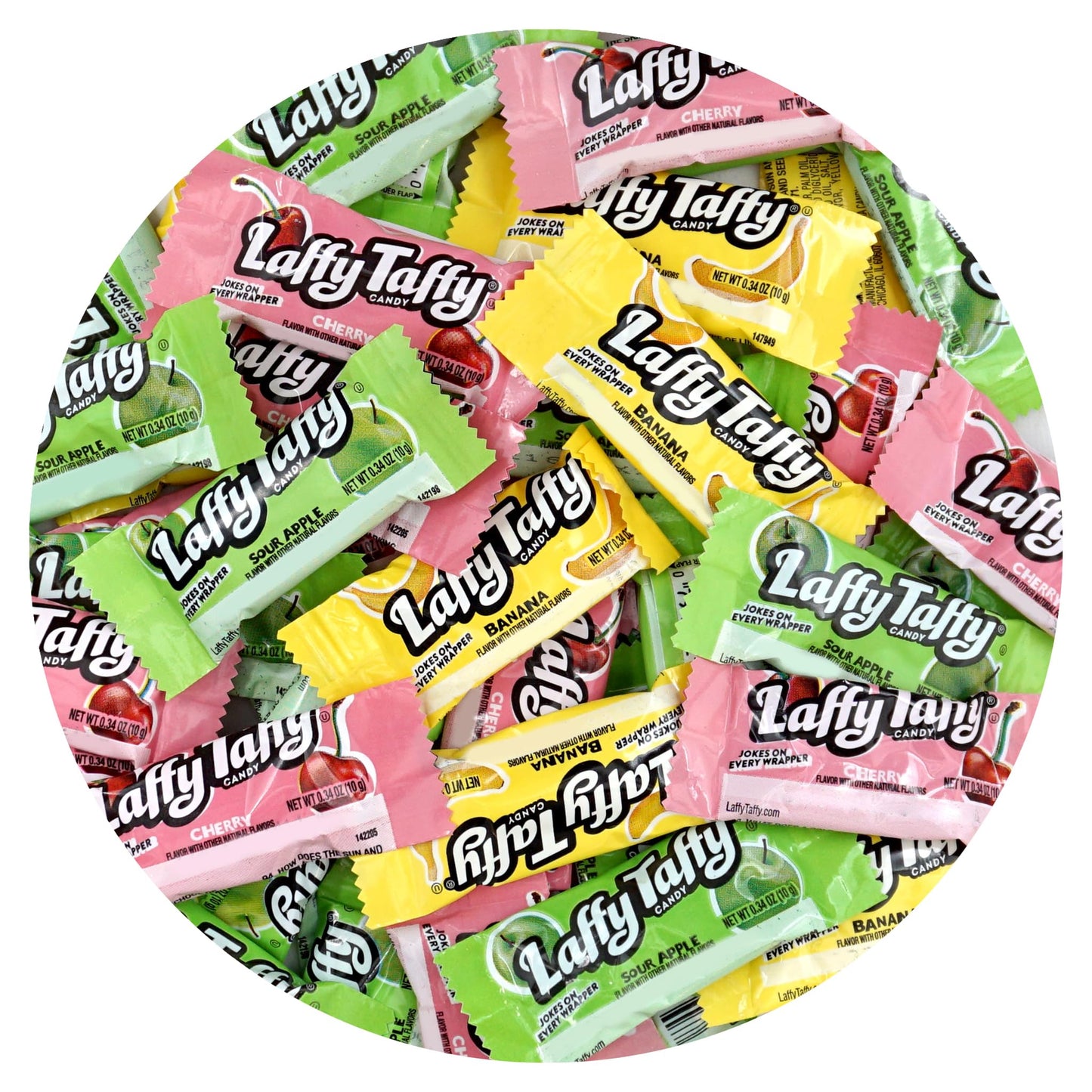 Laffy Taffy Candy, 2lb Bulk Bag (Approx. 90 Pieces), Delicious Soft Taffy Candy, Assorted Fruit Flavors, Individually Wrapped Bu