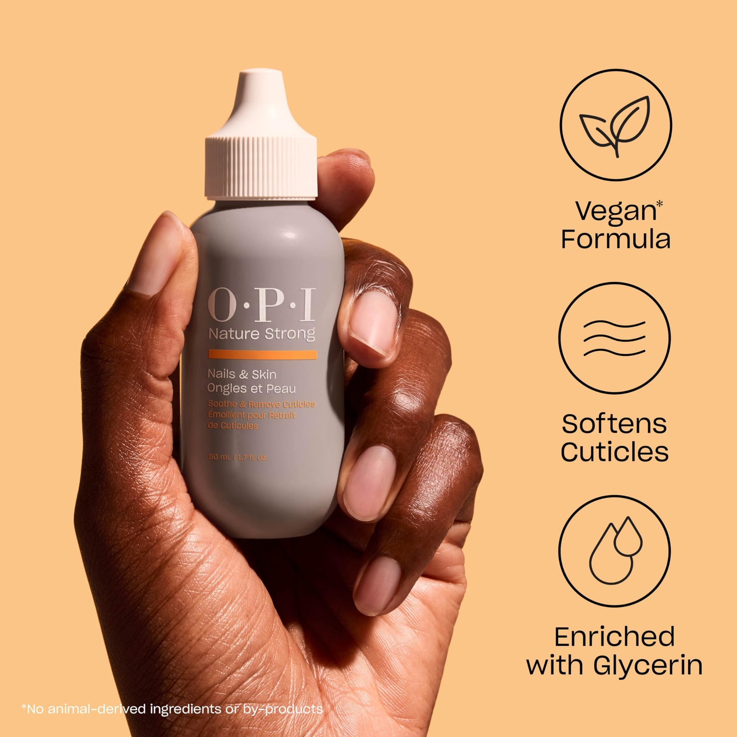 OPI Nature Strong Nails & Skin - Soothe & Remove Cuticles | Enriched with Glycerin to Soften & Smooth Skin Around Nails | 1.7 Fl