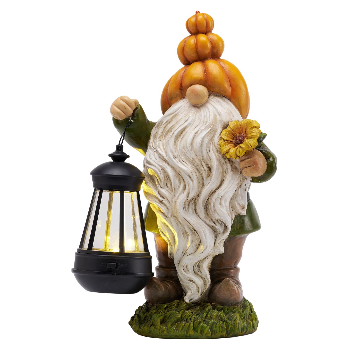 TeresaS Collections Fall Decor  Pumpkin Gnomes Decoration  Autumn Gnome Holding Lantern With Solar Lights  Waterproof Fall Gnomes Resin Outdoor Fall Decor  Fall Gift Outdoor/Indoor