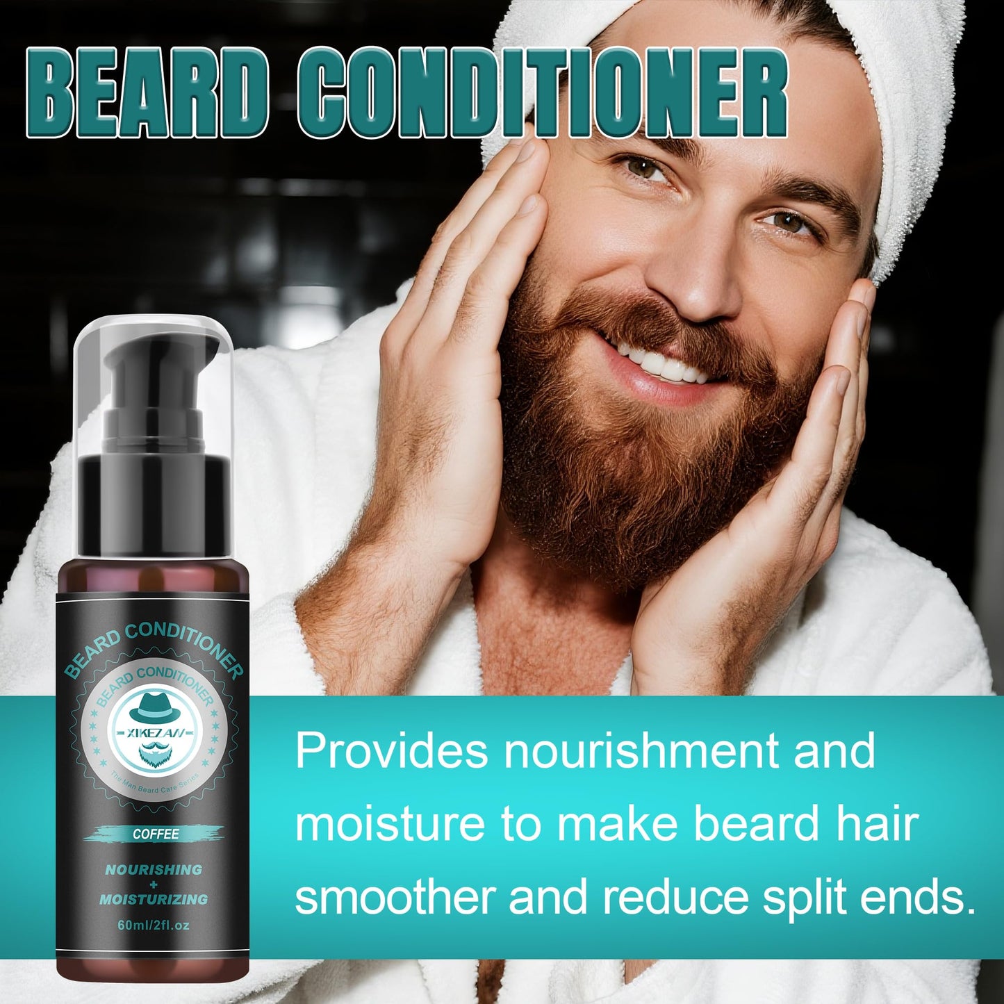XIKEZAN Husband Dad Gifts, Coffee Beard Kit for Men Care,Cool Stuff Unique Birthday Valentines Fathers Thanksgiving Anniversary