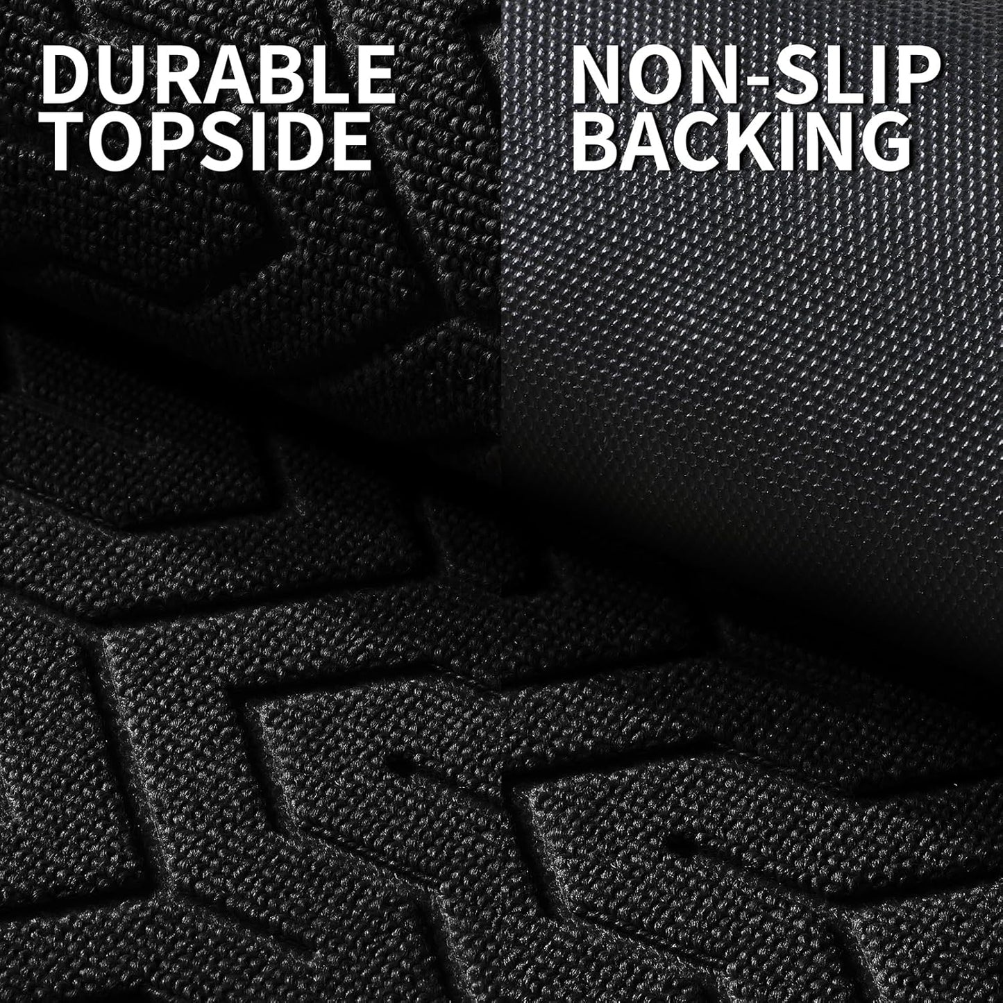 Yimobra Large Door Mat Outside Entrance 36x24, Waterproof Heavy Duty Outdoor Mats for Front Door, Non Slip Rubber Entry Mat for Garage Patio Indoor, Easy Clean, Black