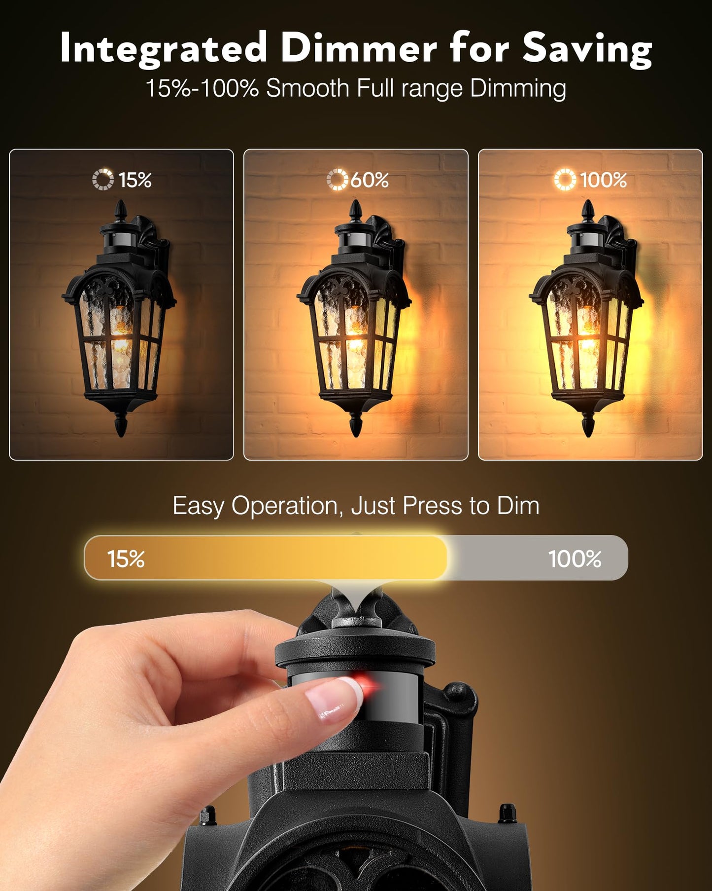 Vianis Porch Lights Outdoor Motion Sensor  Black Dusk To Dawn Outdoor Garage Lighting Fixtures  Aluminum Waterproof Outside Sconce Lights With Ripple Glass  Coach Light Wall Mount For House Doorway