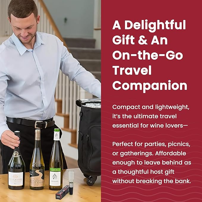 Wine Aerator and Pourer, Wine Aerator for Enhanced Flavor, Refined Aroma, Smooth Rich Finish, No Drip Design, Travel Friendly, Affordable Gift for Wine Lovers, Clear and Stainless Steel Design