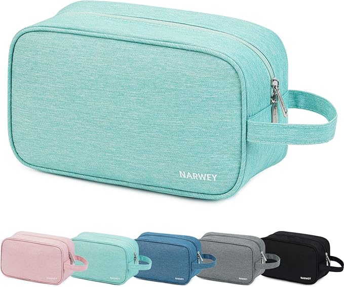 Narwey Travel Toiletry Bag for Women Traveling Dopp Kit Men Travel Bag for Toiletries Cosmetic Bag Makeup Bag Medicine Bag for Traveling