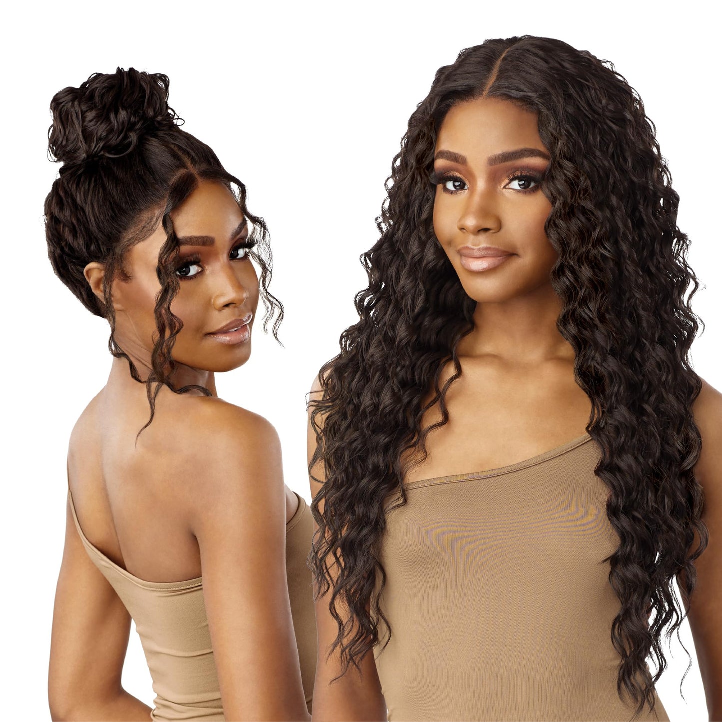 Sensationnel Butta 360 Lace Wigs - Unit 4 Wider Parting 360 Degree Lace Glueless Synthetic Preplucked Hairline (SH/GOLDENWALNUT)