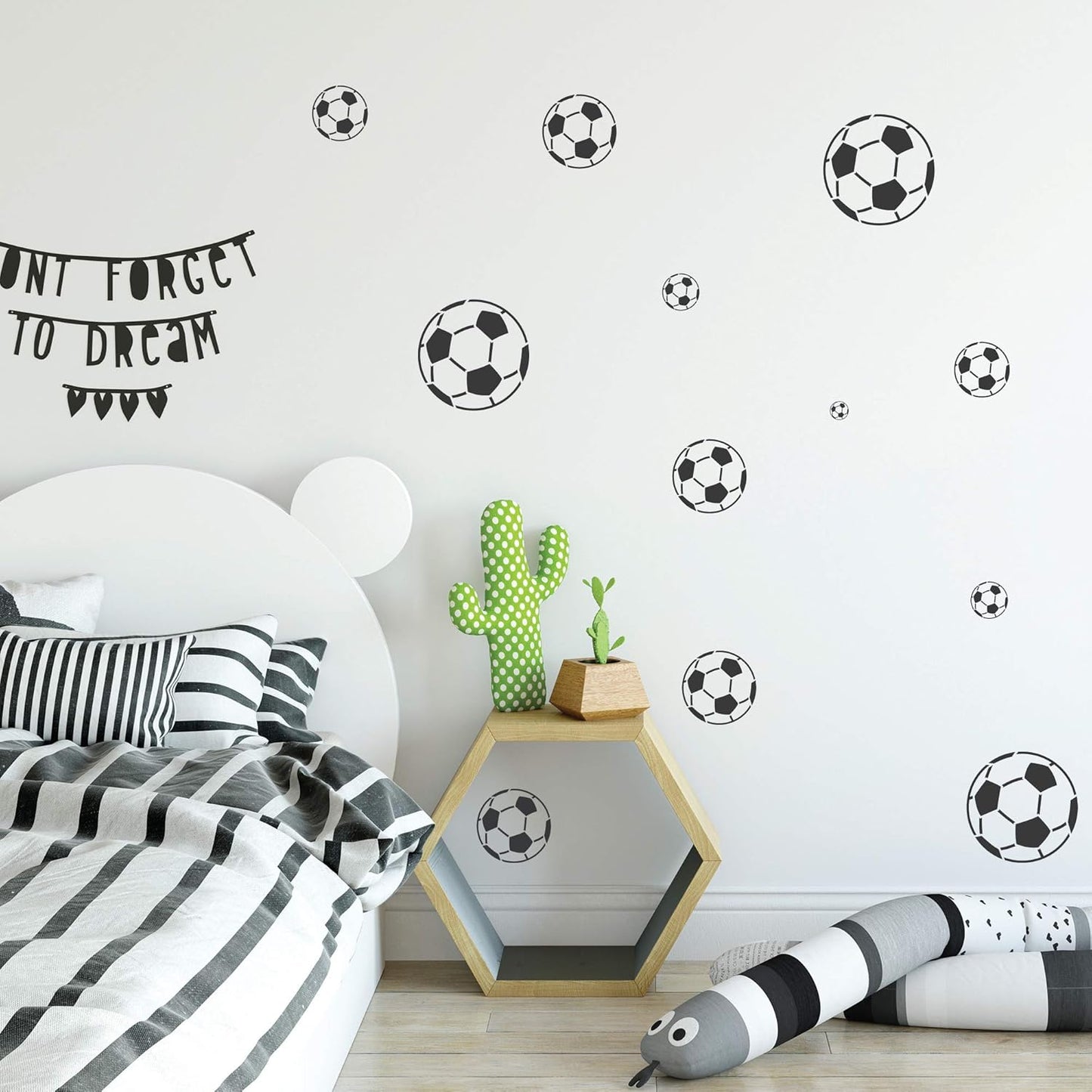 NAKLEO Painting Stencils Set for Kids, 5 Pcs Templates 3.5" to 13.4" Ball Football Sport, Plastic and Reusable Drawing Stencils, Children Room Decor, Craft DIY Wall Furniture