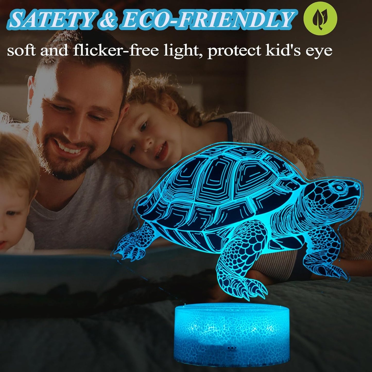Tortoise Gifts for Men, Turtle Night Light with Remote Control, 16 Colors Changing, Timer, RGB Flashing Mode and Dimmable, Tortoise Gifts Stuff for Men Christmas Decor