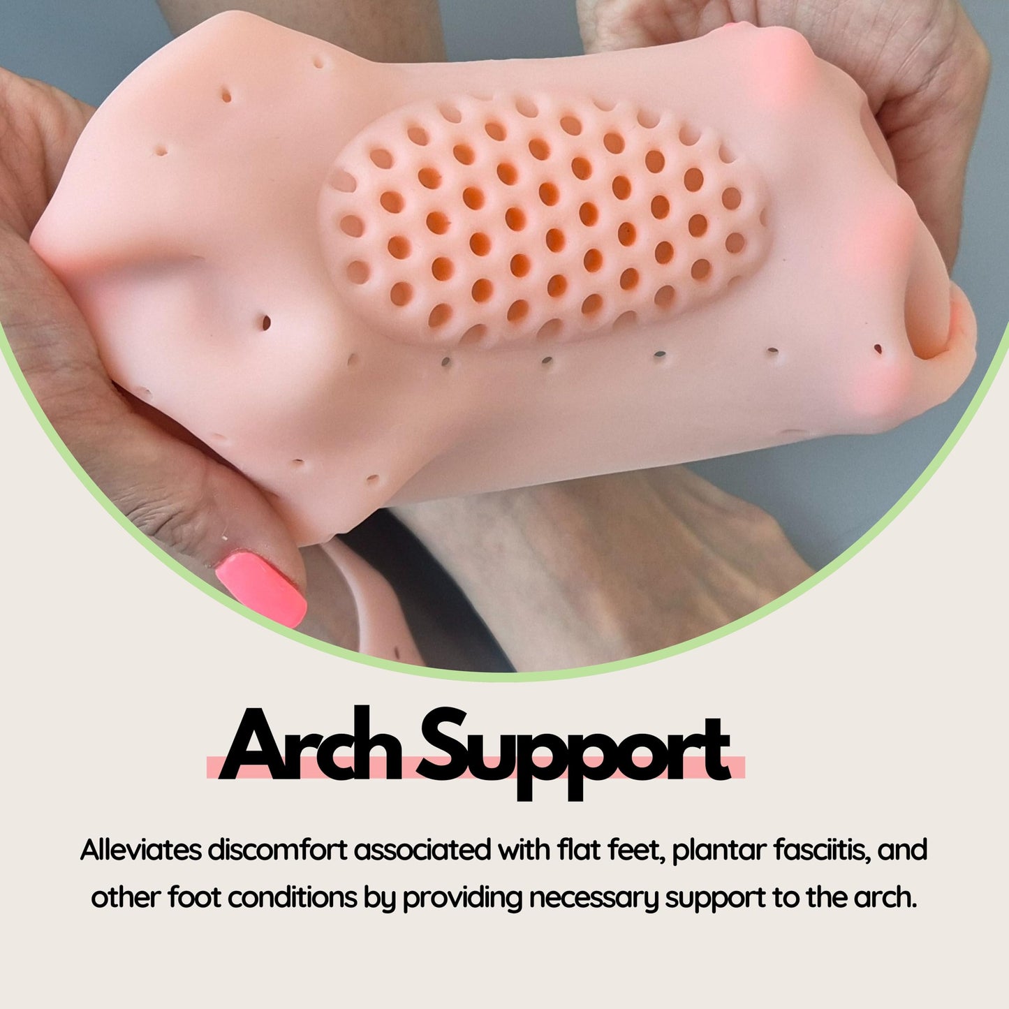 Arch Moisturizing Socks - Hydrating Gel-Lined Spa Socks for Soft, Smooth Feet - Treat Dry, Cracked Heels & Rough Skin, Unisex (S