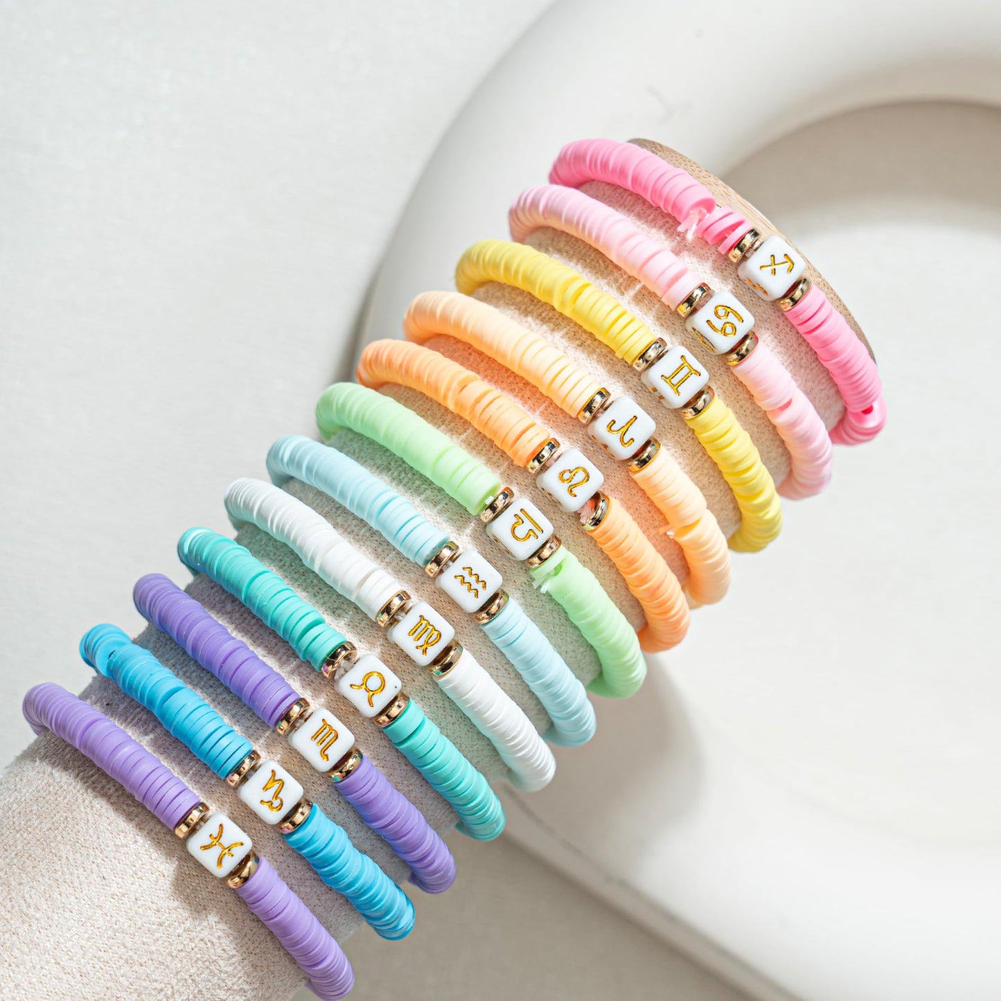 JIASHUYEYE 12Pcs Zodiac Bracelets for Teen Girl, Party Favors for Kids 8-12, Friendship Bracelets, Cute Birthday Party Favors fo