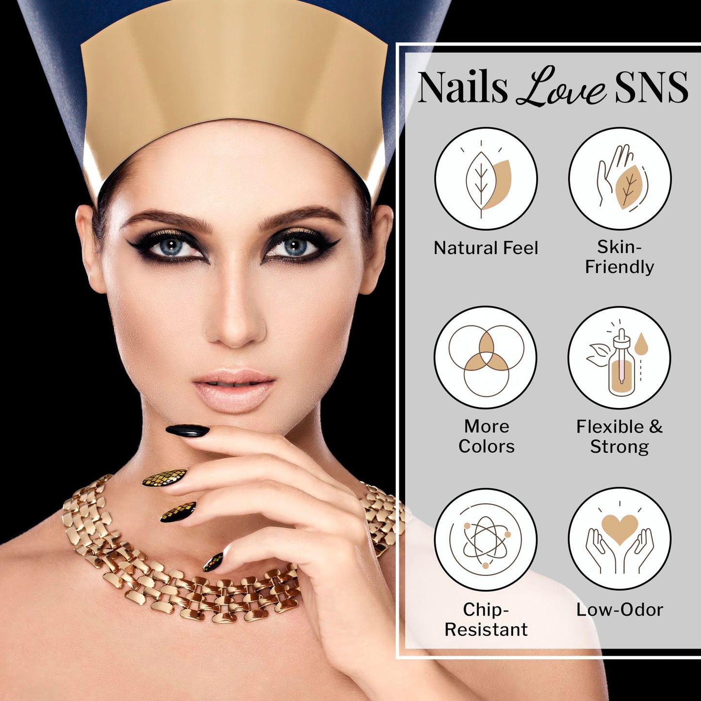 SNS Nail Dip Powder, Gelous Color Dipping Powder - Galaxy (Purple/Brown, Glitter) - Long-Lasting Acrylic Nail Color & Polish Las