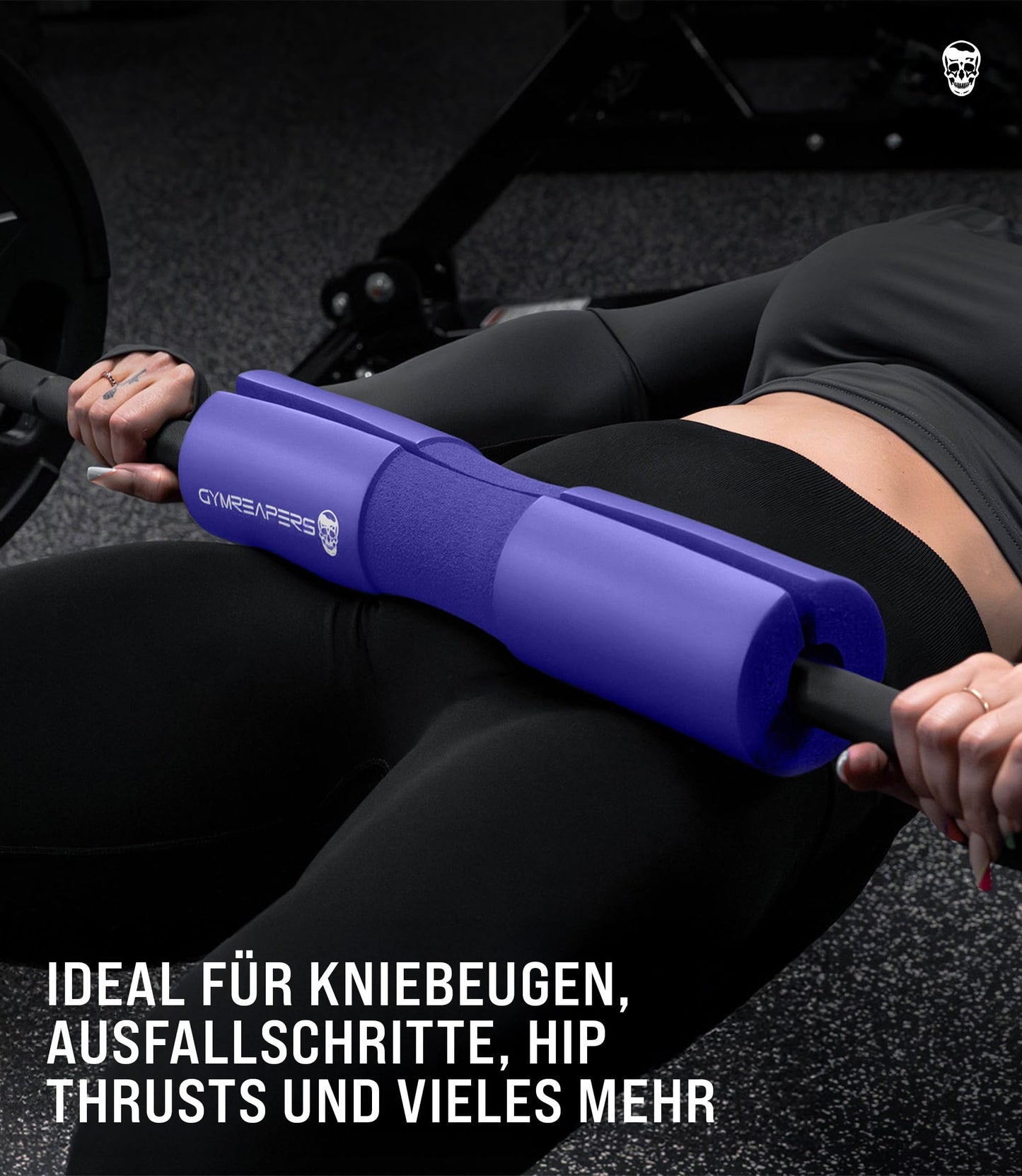 Gymreapers Barbell Squat Pad - Protective Bridge Pad For Hip Thrust, Squats, Lunges - Hip Support, Neck Protection For Bar (Purple)